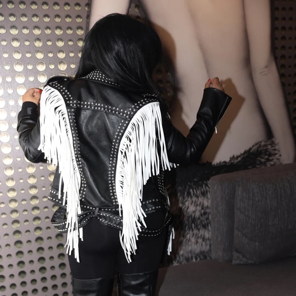 Azalea Nichole Lynel Moto Tassel Jacket - Picture 1 of 3